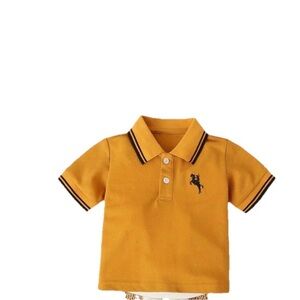 Kids Polo Shirt - Mustard Yellow